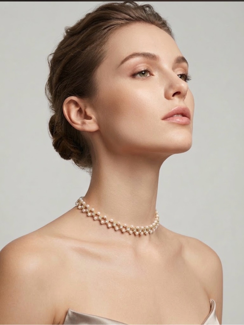 Free People Pearl Beaded Choker Necklace